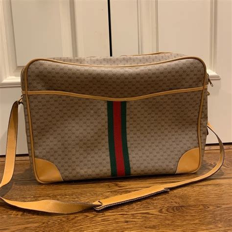 gucci classic backpack|vintage Gucci overnight bag.